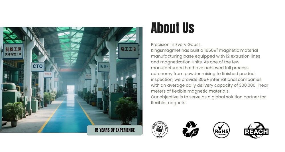 Flexible rubber magnetic factory