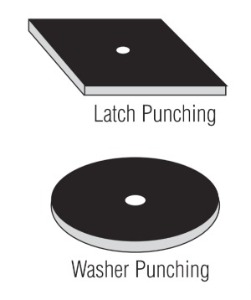 Stamped magnetic stripes