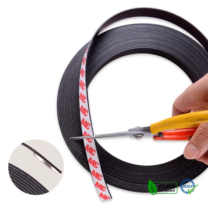 flexible rubber magnet strip with adhesive