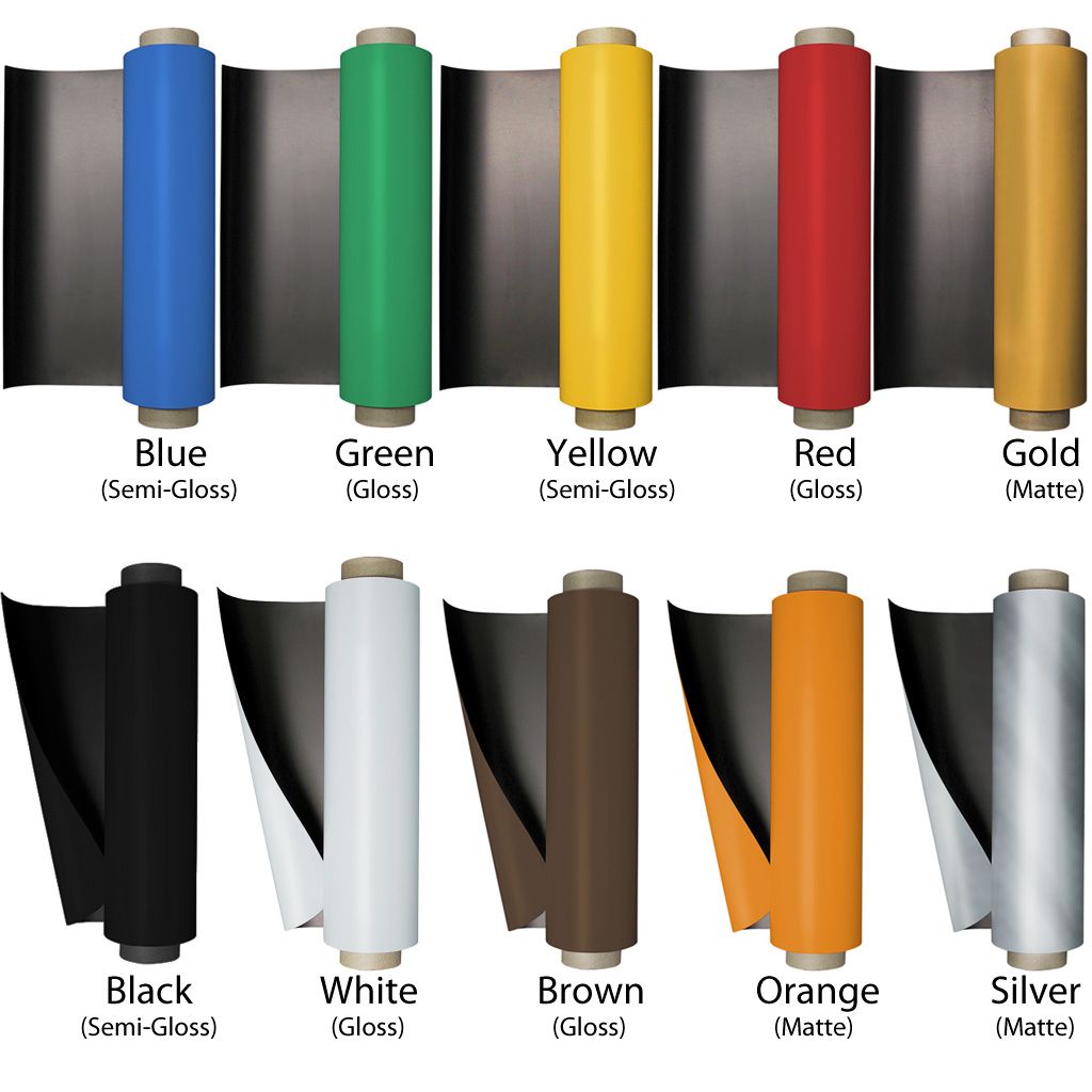 colored magnet sheet in roll