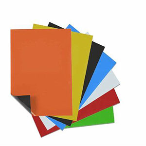 Flexible rubber magnet sheet