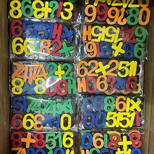 Colorful Alphabet Rubber Magnet