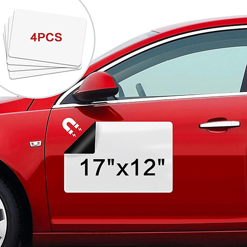 Rubber magnet car sticker