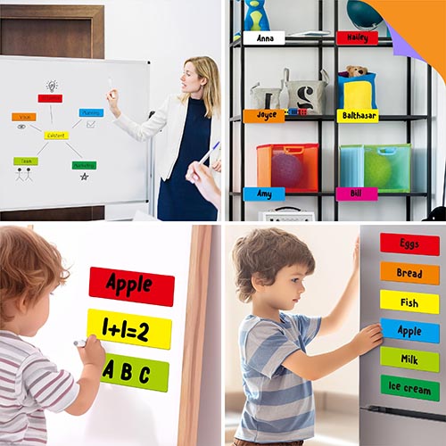 Classroom Office Magnetic Dry Erase Label Tags