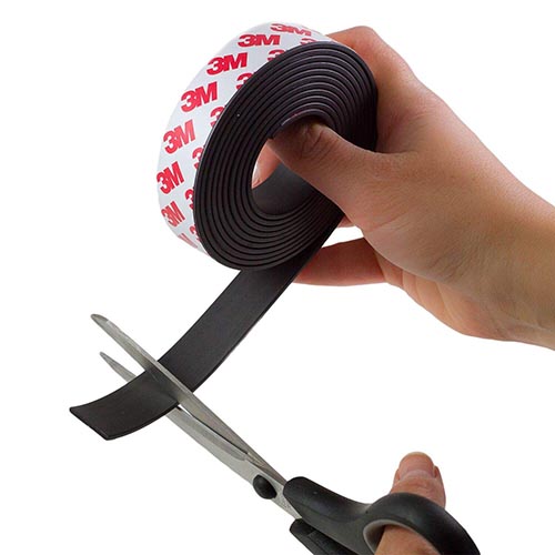 Waterproof 3M Adhesive Custom Flexible Rubber Magnetic Strips